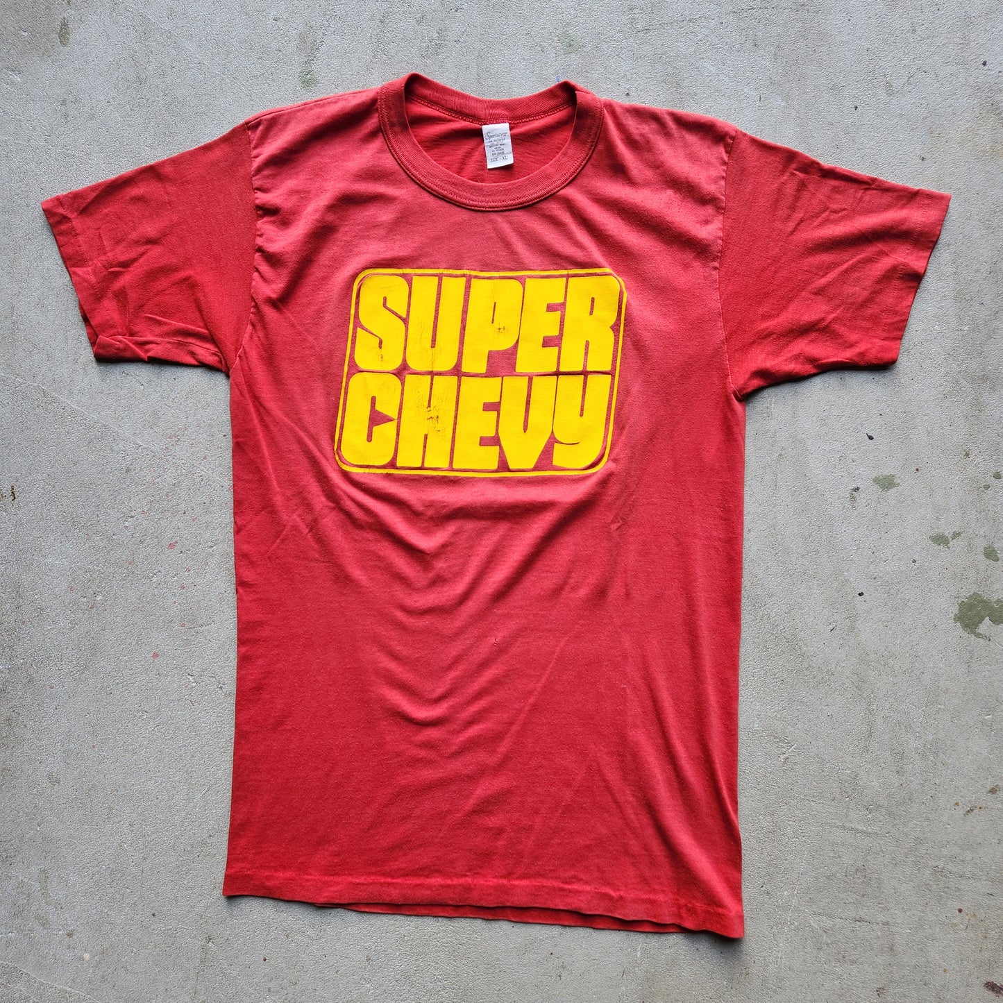 Vtg 1970s Super Chevy Magazine Tee Adult XL Shirt