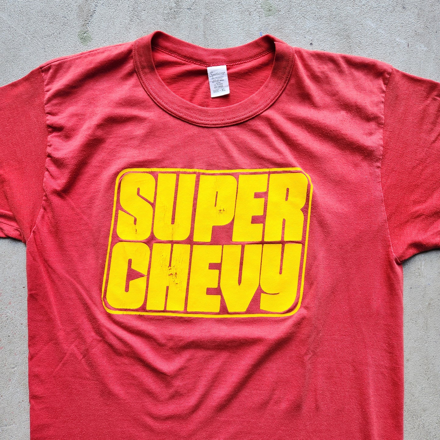 Vtg 1970s Super Chevy Magazine Tee Adult XL Shirt