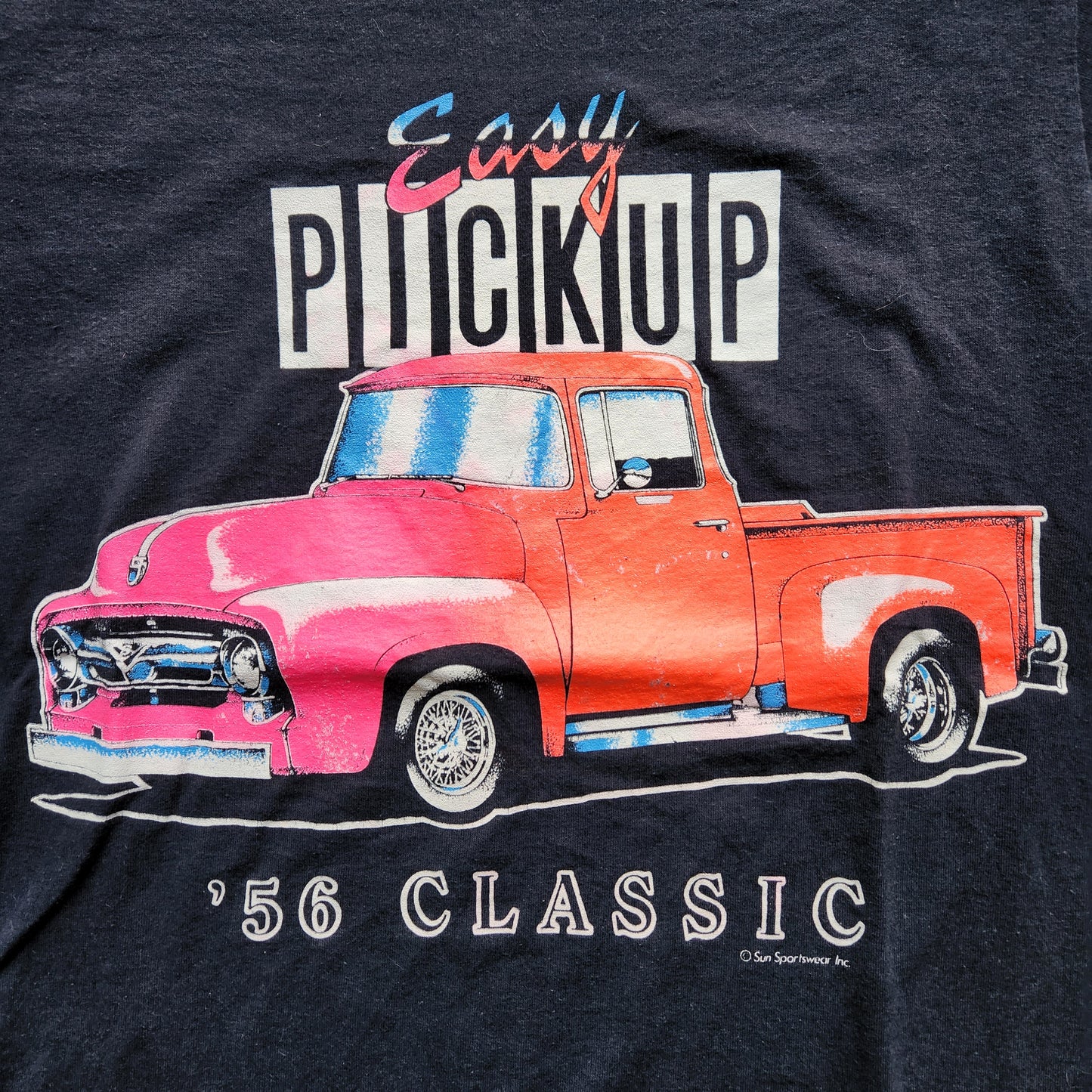 Vintage 1956 Pickup Truck Shirt Sun Tee Sportswear Medium