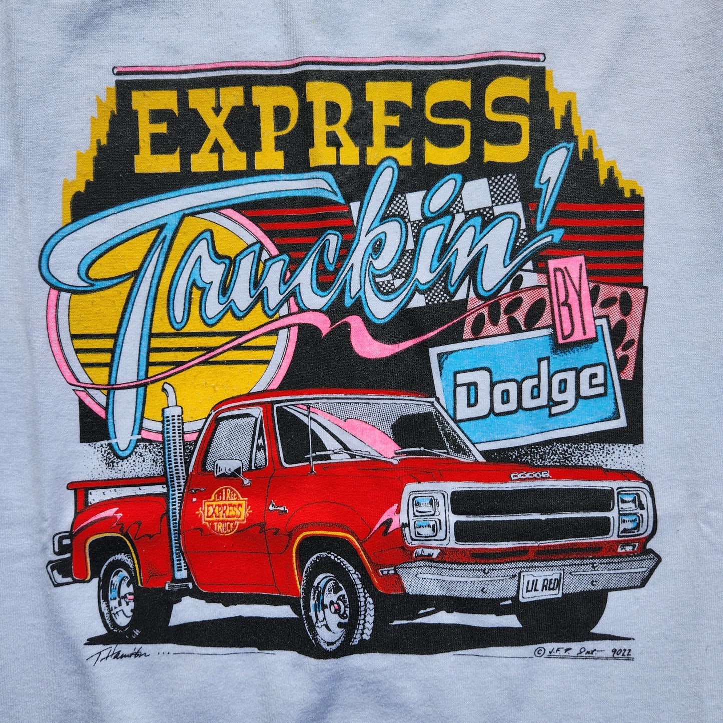 Vintage Dodge Truck Shirt Lil Red Express  Tee Large 90s