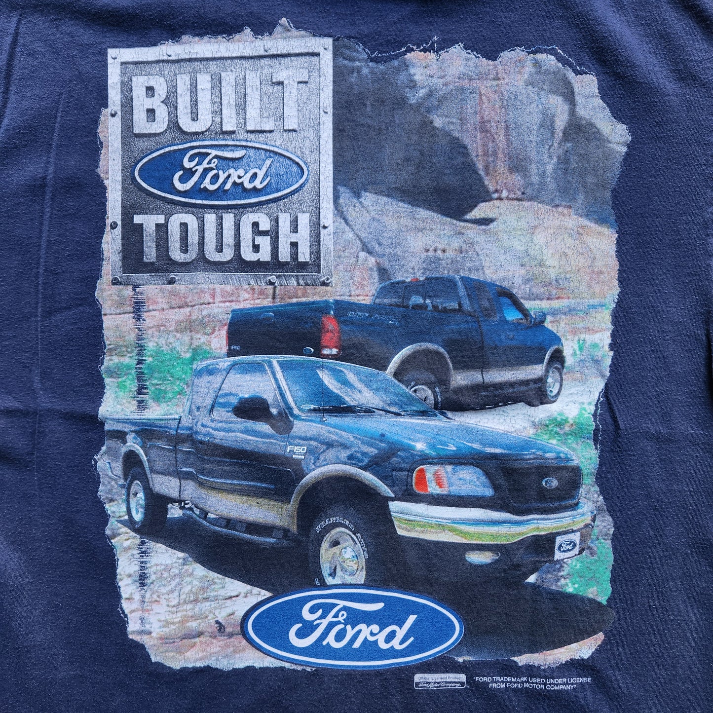 Vtg Ford Built Tough Truck Tee Shirt