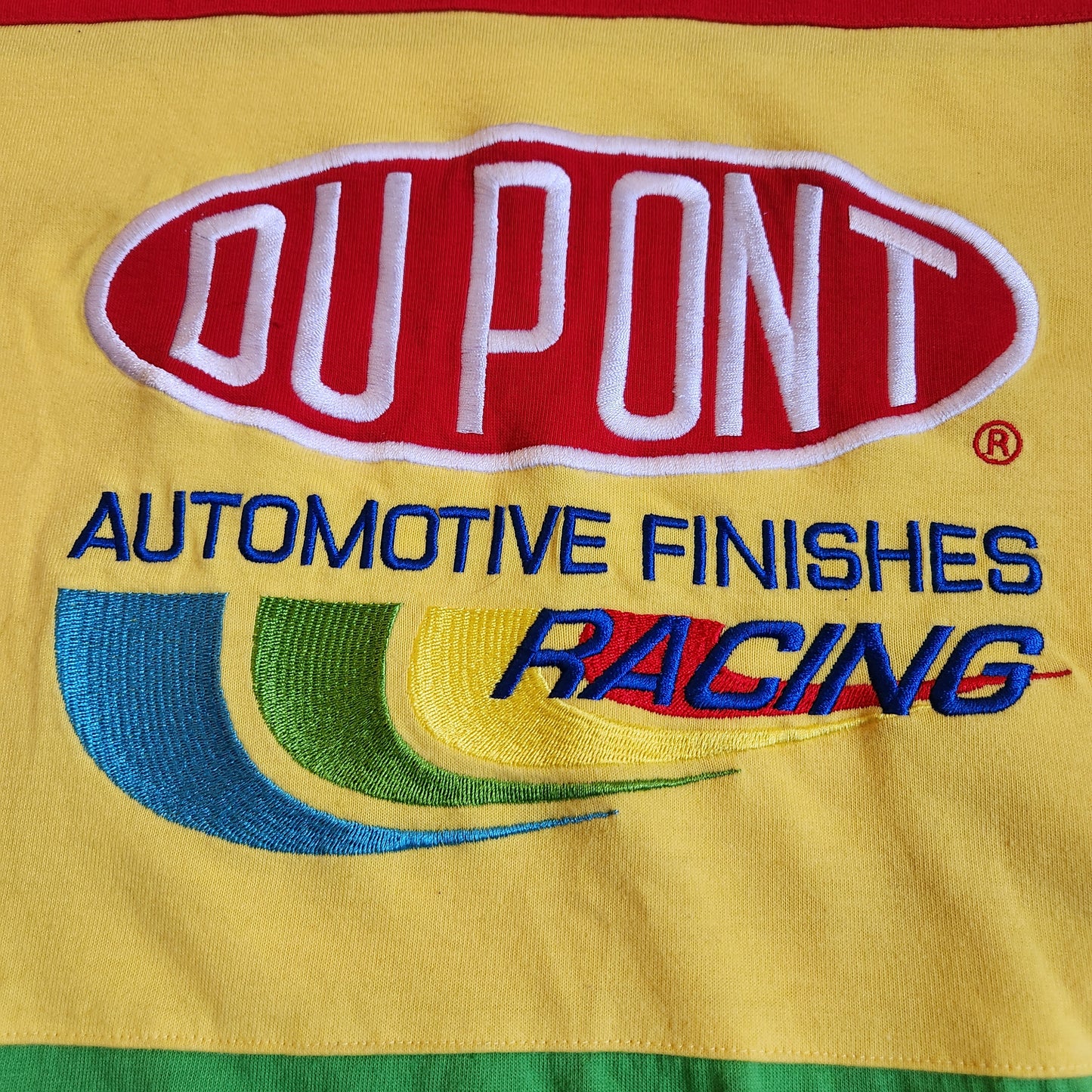 Vtg Nascar Jeff Gordon Dupont Racing Shirt Chase Color Block Tee