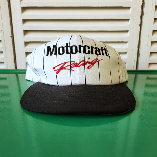 Vtg Motorcraft Racing Snapback Hat