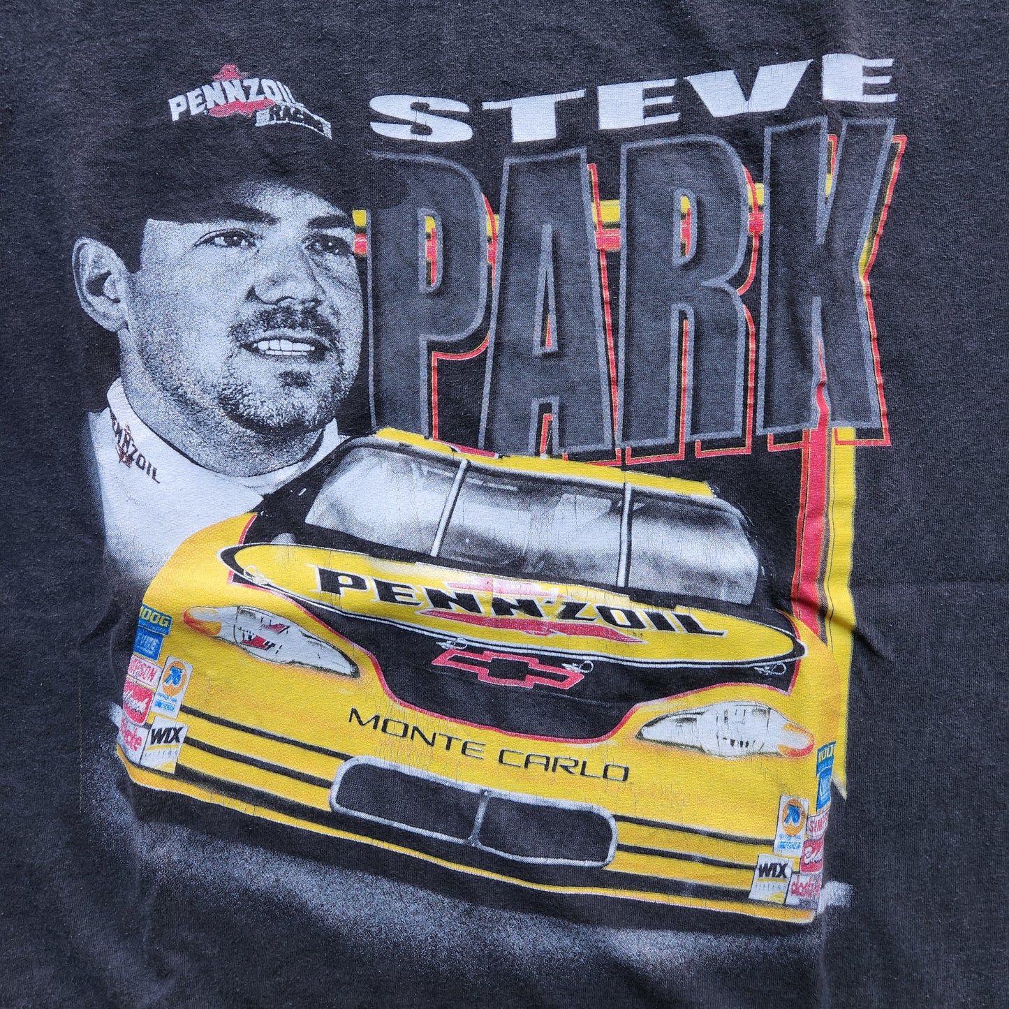 Steve Park Nascar Racing T Shirt Pennzoil Chevy Monte Carlo XL Tee