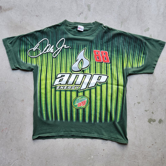 Dale Jr. Amp Energy Nascar Racing Shirt Mountain Dew 88 AOP Tee