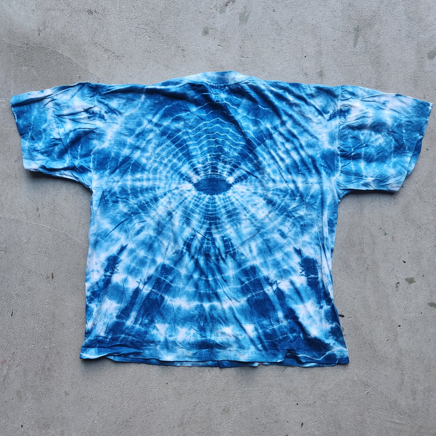 Vtg Symmetria Shirt Ying Yang Wave Ocean Moon Large XL Tie Dye Tee