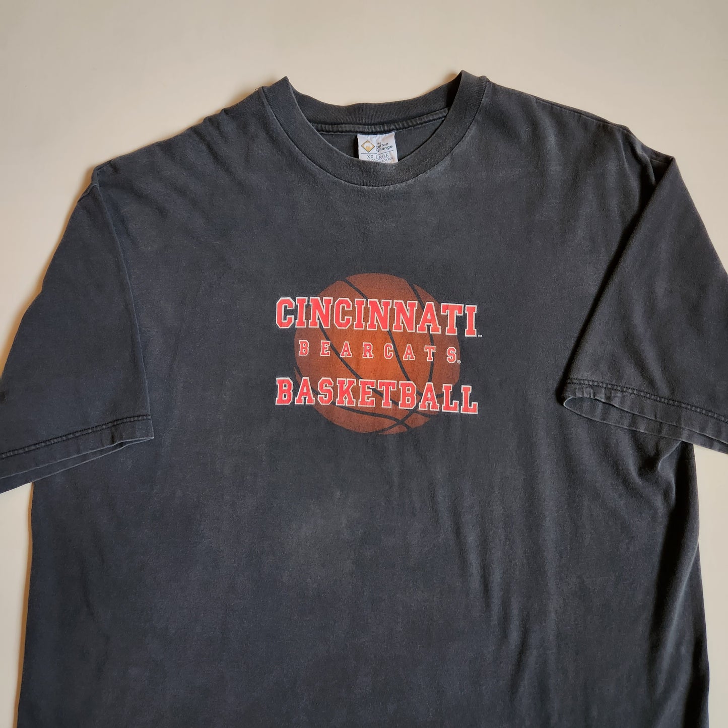 Vtg Cincinnati Bearcats Basketball Tee Shirt Adult 2XL 90s